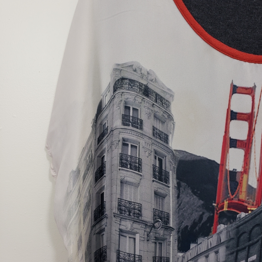 Yuni Los Angeles Womens Top San Francisco Graphic Print Dolman Sleeve Tee 3X - Picture 6 of 9